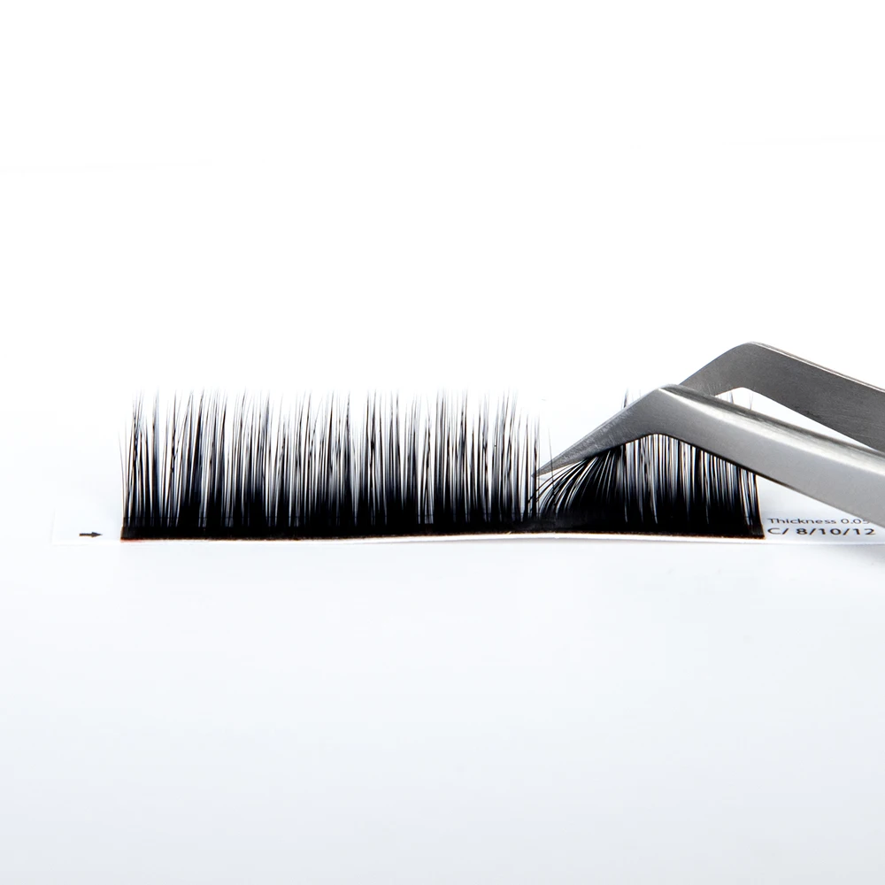 New Material Individual Camellia Lash Pandora Eyelashes Extensions 12 Rows Volume False Eyelash Mixed Length in One Strip