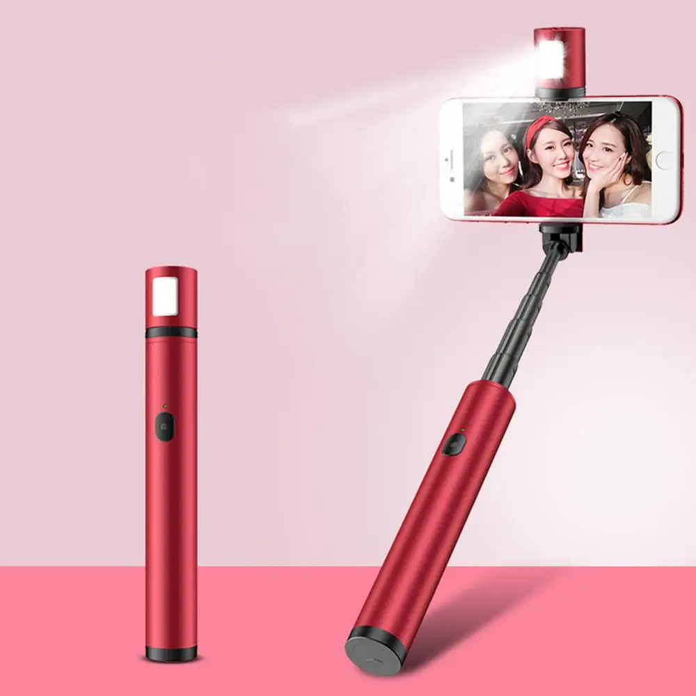 

Mini Selfie Stick Extendable Handheld Self-portrait Wireless Bluetooth Phone Holder Portable Selfie Handheld Stick