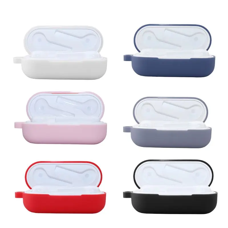 

Soft Silicone Case for Huawei FreeBuds Lite Headset with Charging Box Earphone Case Shell Protector Anti-slip Protective Cover