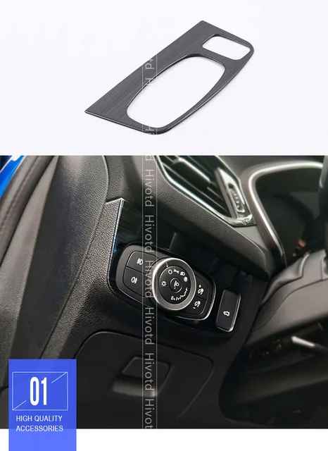 Auto Styling Scheinwerfer Schalter Einstellung Taste Abdeckung Innen  Dekoration Trim Für Ford Focus MK4 ST Linie 2019 2020 Zubehör - AliExpress