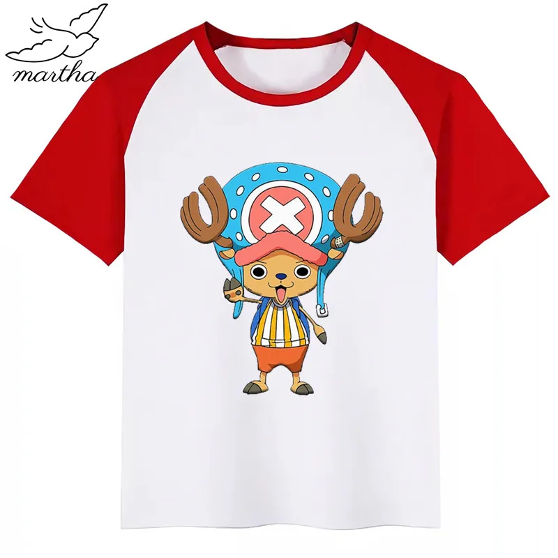 Забавная футболка с LUFFY для мальчиков и девочек, детские топы с рисунками, Детская футболка, одежда для малышей