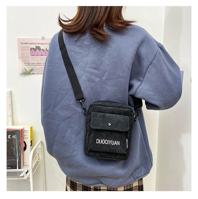 Женские сумки, сумки через плечо, новинка, брендовая модная Вельветовая сумка-мессенджер, женские школьные сумки с буквами, сумки через плечо
