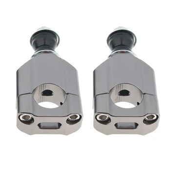 

2pcs 28mm CNC HandleBar Fat Bar Mount Clamps Risers Dirt Bike Motorcycle