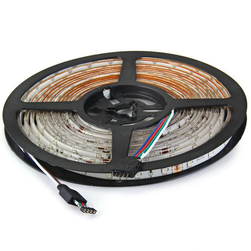 SMD RGB LED Strip Light  3528 10M 600 LEDs RGB LED Tape Tiode Ribbon Flexible 24 44 Key Controller DC12V Adapter Set (2)