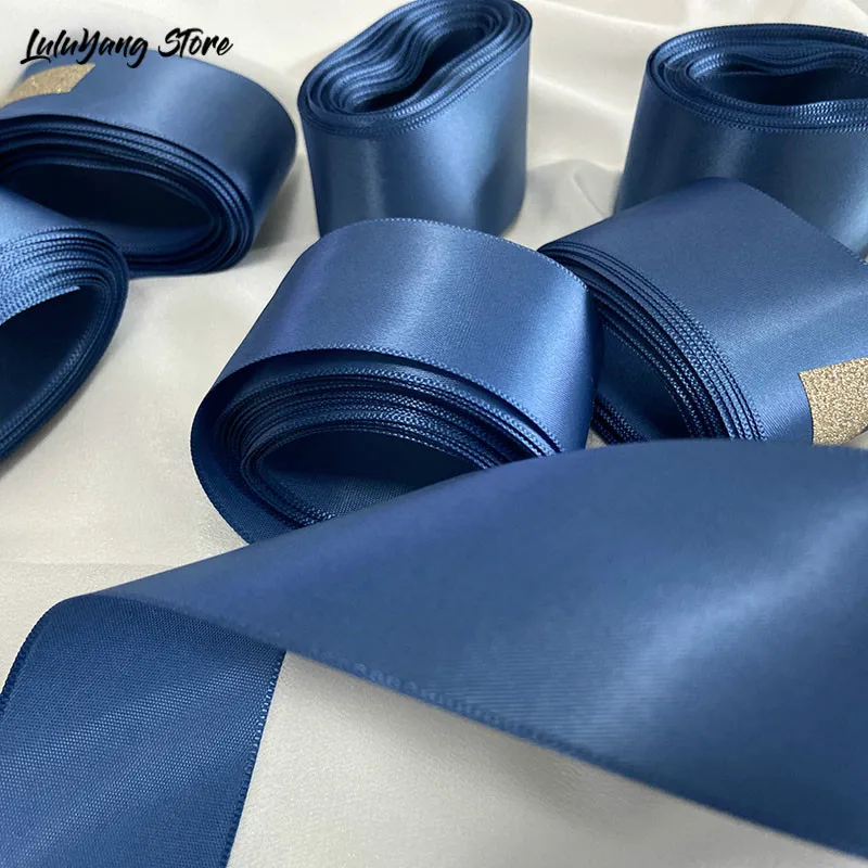 38mm 5Meters Single Face Satin Ribbon For Party Wedding Decoration Bridal Rose Gift 25