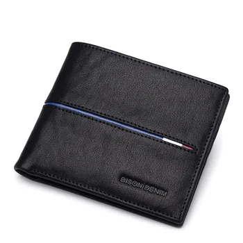 

Bison Denim Business wallet Cowskin Men Wallets Multi-Functional Cowhide Coin Purse Slim Genuine Leather Wallet Men Card Holders