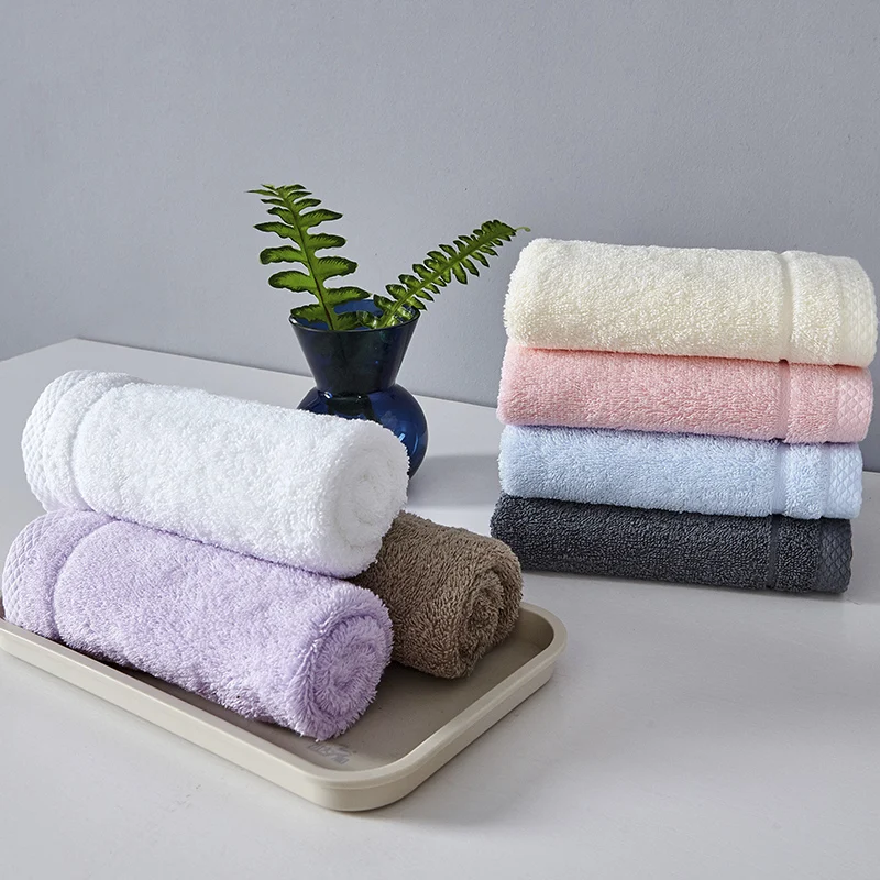Хлопок 2 шт. банные полотенца набор полотенца для рук ванная комната роскошные мягкие розовый желтый синий 2" x 55"