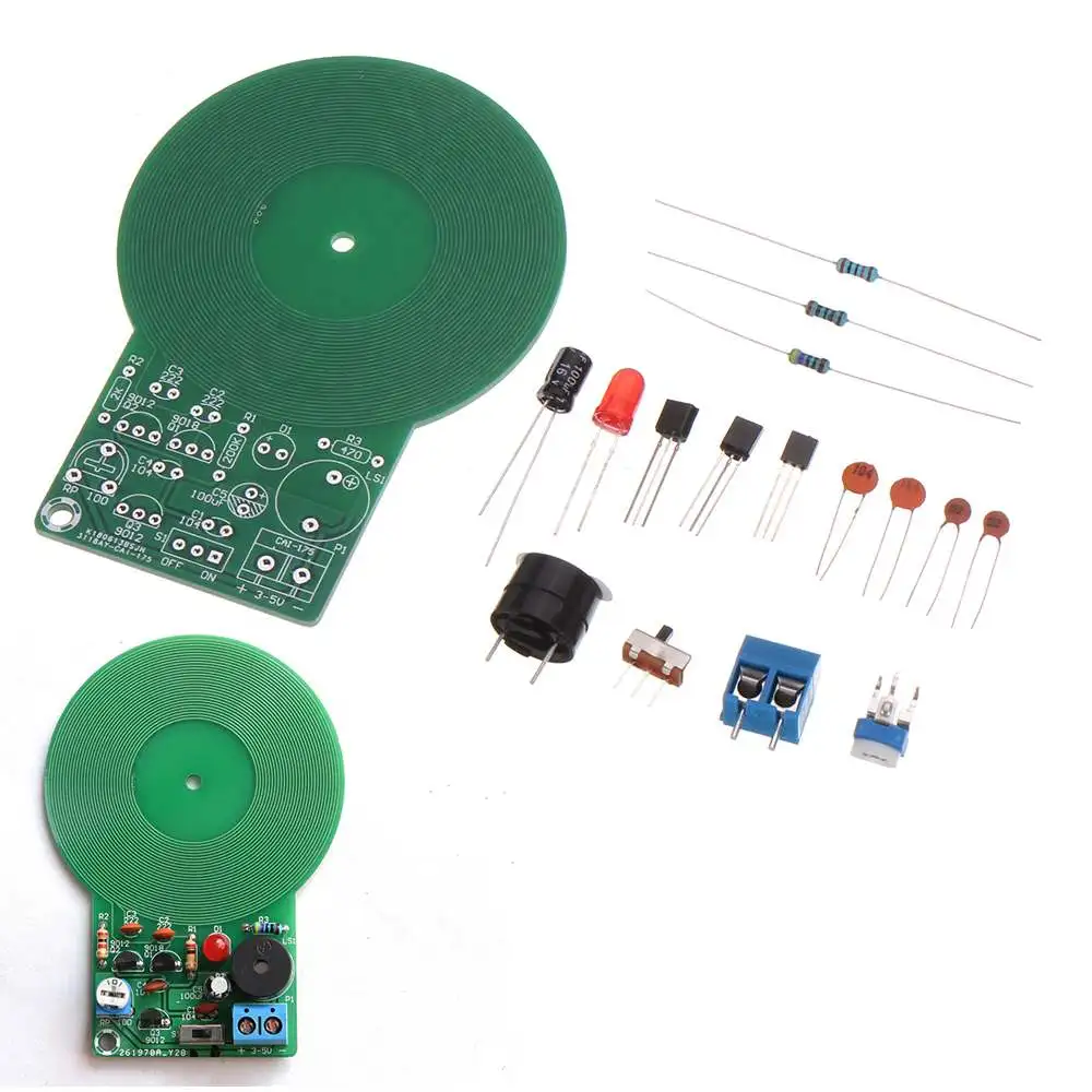 

DIY Electronic Kit Set Metal Detector Electronic Detector Parts DIY Soldering Practice Board for Skill Competition