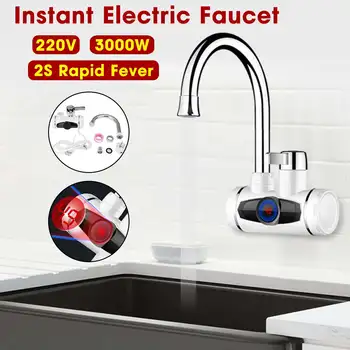 

Electric Kitchen Water Heater Tap Instant Hot Water Faucet Heater Cold Heating Faucet Tankless Instantaneous Water Heater