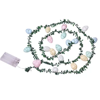 

Wire String Lights Battery Operated Easter Eggs Light Decorative LED Lamp for Home Easter Day Party Decoration 20f10