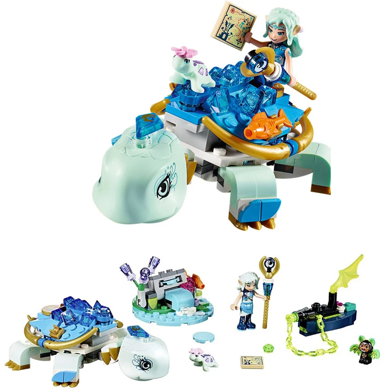 Kopen 41191 230 Pcs Legoinglys Elfen Serie De Naida De Water Schildpad Ambush Model Bouwsteen Baksteen Speelgoed Voor Kinderen 30015