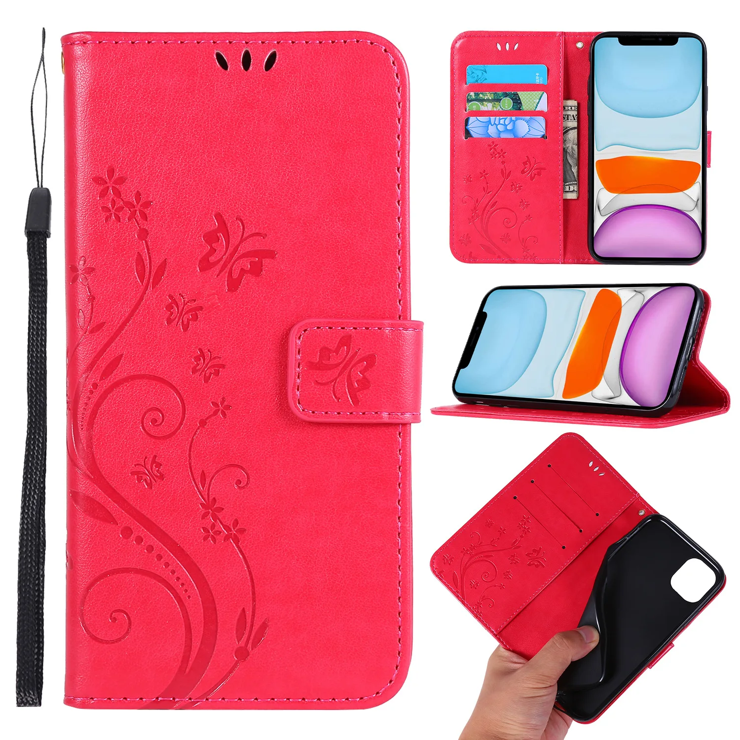 Leather Wallet Stander Coque Cover For Doogee X96 X95 N20 Pro N30 N10 Y9 Plus X90L X90 Y8c Y8 X70 X60L X60 Mix Flower Case | Мобильные