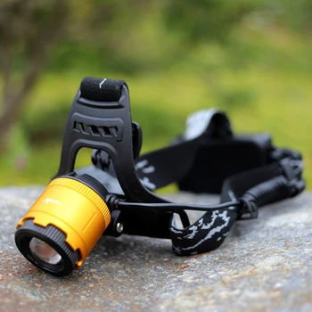 

Camping Hiking Flashlight Waterproof Zoom Fishing Headlights Portable Zooming XLM-T6 Led Headlamp Use 18650 Battery