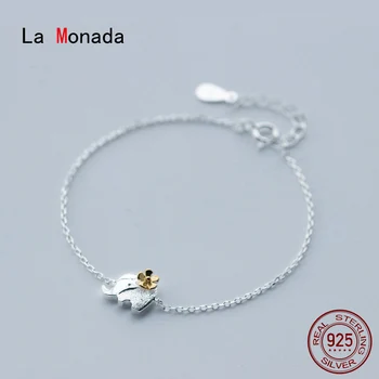 

La Monada Elephant Fine Silver 925 Jewelry Bracelet Female Woman Chain Minimalist Bracelets For Women Silver 925 Sterling