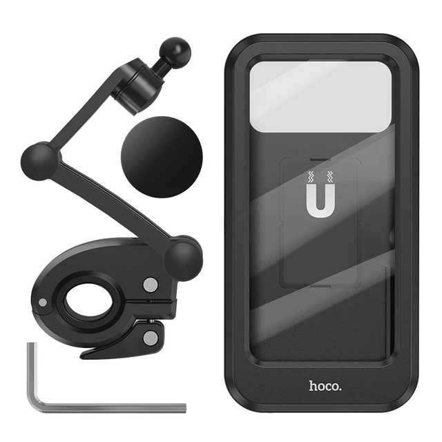 Support de téléphone pour guidon de vélo et moto, résistant à 360 degrés,  réglable, étanche, universel