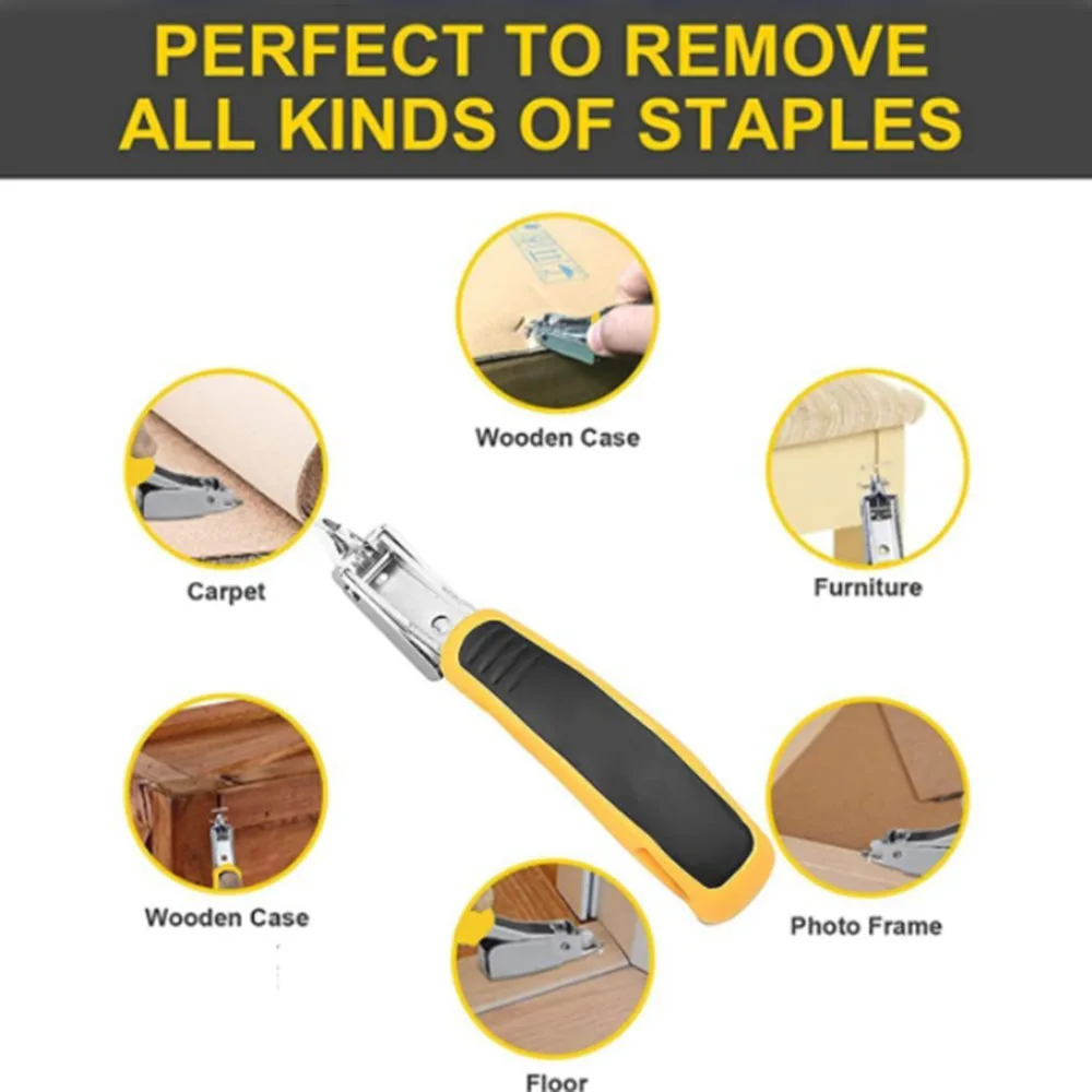1Pcs Staple Puller Tools Upholstery Construction Heavy Duty Staple Remover Tack Lifter Office Claw Tools Puller Removing