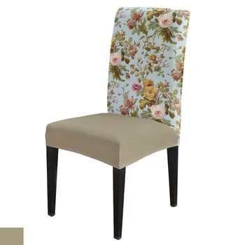

Abstract The Flowers Chair Cover Spandex Elastic Chair Cover Hotel Wedding Supplies Dining Chair Cover Stretch
