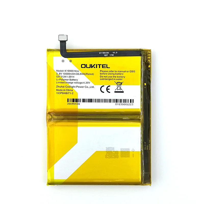 

100% Original 10000mAh K10000 Max Battery For Oukitel K10000 Max Phone Latest Production High Quality Battery+Tracking Number
