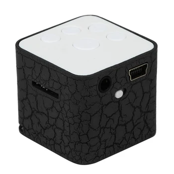 

Portable Mini Speaker Colorful Crack LED Light Small Speaker Sound Box Cube Support Micro SD/TF Card Extroverted mp3 player