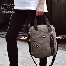 Корейская версия мужской сумки через плечо, модная повседневная холщовая мужская сумка для ipad, маленькая сумка