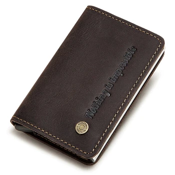 

Vintage RFID Blocking Money Belt Wallet Automatic Pop-up Credit Card Case Purse X7YA
