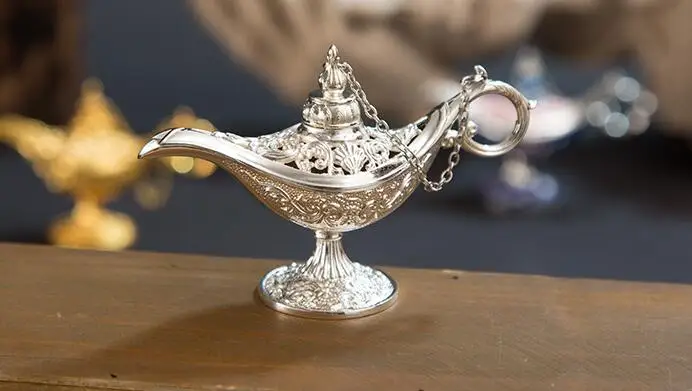 Винтажная ретро-статуя Aladdinlamp декоративные фабричные магазины Восточная