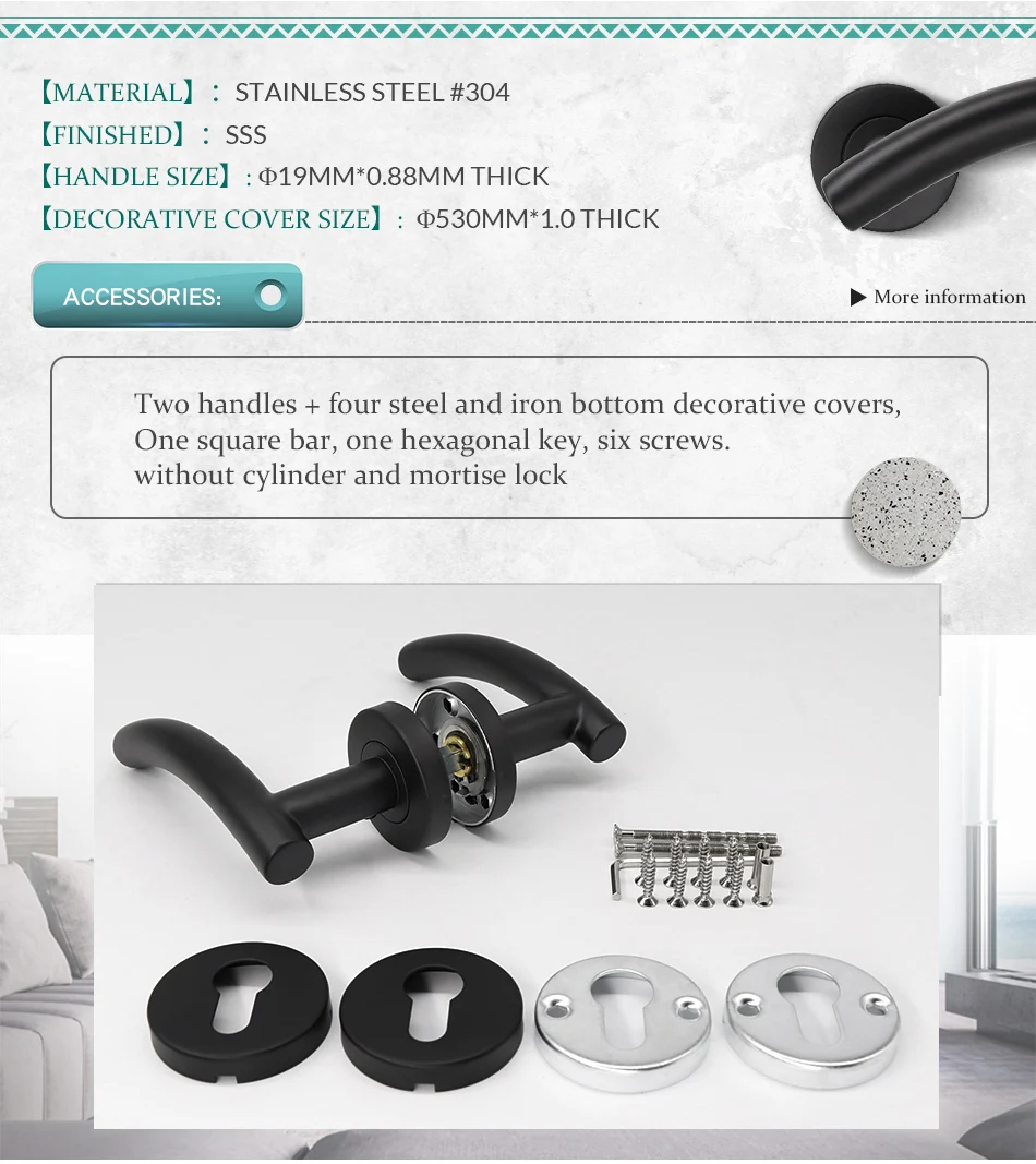 LH1006-Modern-black-color-stainless-steel-tube-lever-door-handle-bedroom-washroom_02