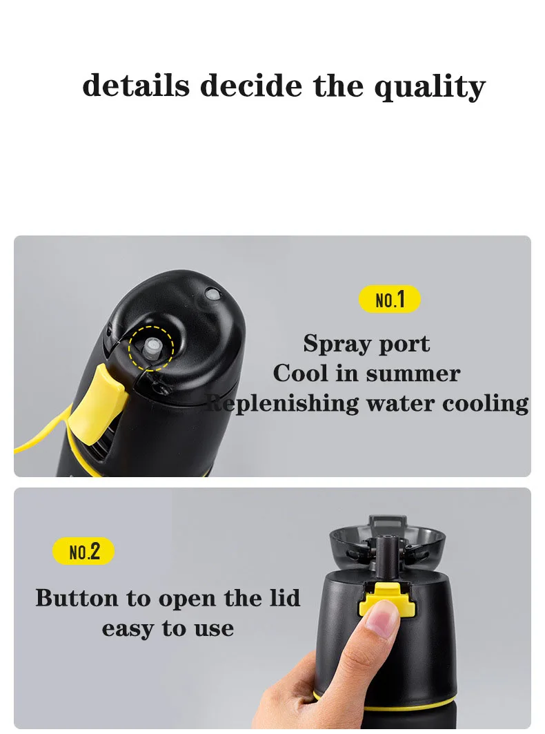 NANGUFANG/600ml water bottle plastic water bottle for outdoor sports fitness cycling hiking Portable leakproof my water bottles