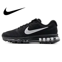 Оригинальный бренд Nike Оригинальные кроссовки Air Max 2017 дышащие мужские Новое поступление официальные на шнуровке спортивные кроссовки 849559