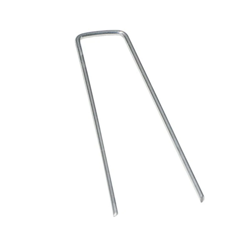 Garden stakes 203F Weedproof Cloth Ground Lawn Fixer for Fixing Weed Mesh Floor Galvanized Steel Garden Stake Staple Mulch