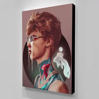 

Picture Wall Art Canvas Short Hair Girl Room Decor Canvas Painting Posters And Prints Cuadros Decoraci N Dormitorio