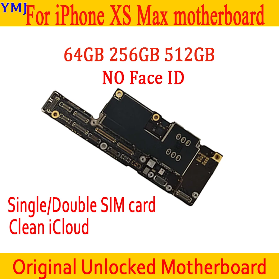 64 Гб 256 ГБ 512 для iPhone XS Max материнская плата с/без лица ID оригинал с полным чипом IOS
