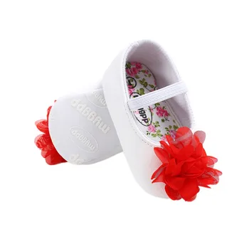 

Spring baby girls pu leather first walkers toddler baby flowers princess shoes soft bottom non-slip spring autumn shoes hot sale
