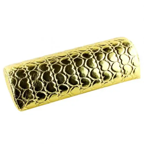 Golden Мягкая красная Подставка для рук моющаяся Подушка губка подставка для рук Подушка из искусственной кожи оборудование для маникюра держатель для подушки для дизайна ногтей - Цвет: Golden