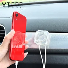 Vtear Универсальный многофункциональный держатель для телефона резиновая гелевая Накладка для мобильного устройства для сматывания кабеля стильные аксессуары украшение автомобиля