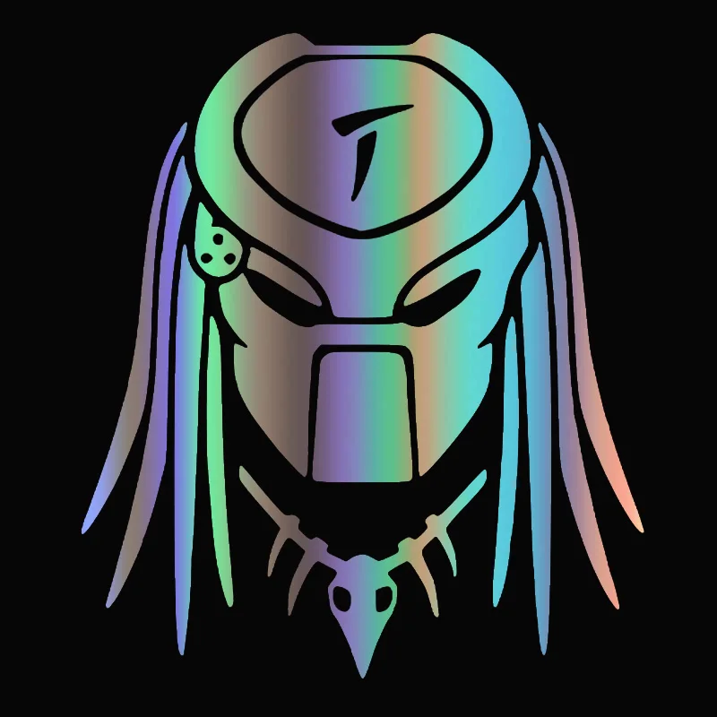 

alien predator alien ufo reflective funny car sticker kk vinyl decal waterproof car autostickers for bumper rear windowv13*15CM