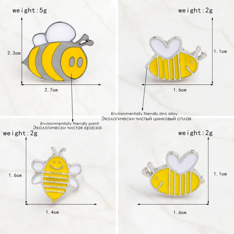 Bee Enamel Pins Collection Bee Kind Inspirational Badges Save The Bee Motivational Honey Bee Enamel Pin Quote Lapel pin Brooches Animal Gifts