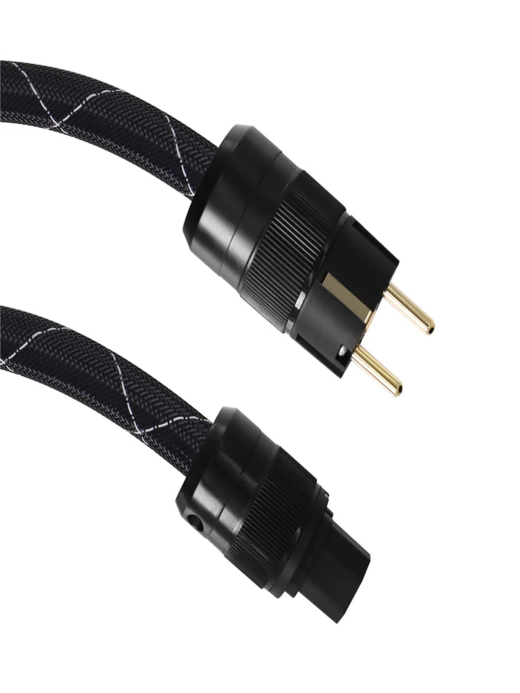 Banhado a Ouro Conector de Alimentação ac + Conector de Alimentação High Schuko ac + Iec 1 Par End 24k - Image 6