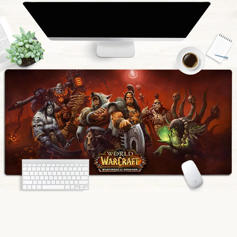 World of warcraft коврик для мыши для ноутбука, компьютера, версия для контроля скорости, большой игровой коврик для мыши