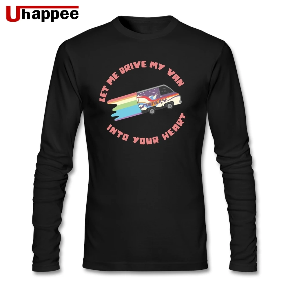Крутые футболки Let me drive my van Steven Universe мужские с длинным рукавом и принтом большие