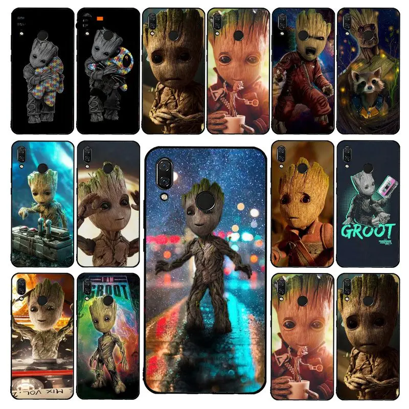 

Babaite Guardian Rocket Raccoon Groot Treeman Phone Case for Xiaomi Redmi4X 6A S2 Go Redmi 5 5Plus Note4 Note5 7 Note6Pro
