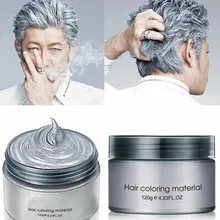 Одноразовый цветной воск для волос, грязевая краска, крем, сделай сам, цветной, безопасный, быстрый, для укладки волос, KG66