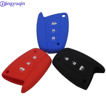 

jingyuqin New 50pcs 3 Buttons Remote Car Key Case Cover For Hyundai Solaris ix35 ix45 Accent Elantra Santa Fe Holder