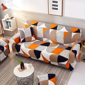 

Geometric Stretch Sofa Covers Modern Elastic Couch Cover for Living Room Tight Wrap all-inclusive Sofa Slipcovers 1/2/3/4 Seater