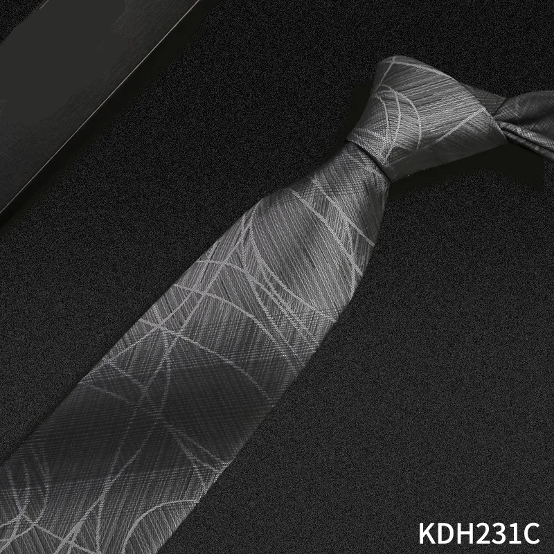 Высокое качество новые дизайнерские бренды модные деловые 7 см тонкие галстуки для мужчин галстук Ретро Работа Офис свадьба с подарочной коробкой