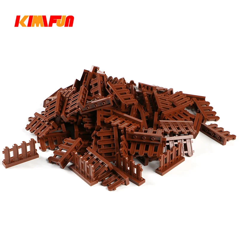 90pcs City Animal Fence Garden MOC Guardrail Bricks Firefighting Accessories Parts Kids DIY Blocks Toys Set Gifts images - 6