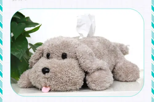 Аниме YURI! На льду Виктор Makkachin с рисунком пуделя для женщин плюшевая коробка для ткани собака игрушка-коробка для бумаг