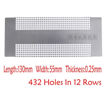 

DIY Nano Diamond Painting Ruler Double Row 432 Holes Embroidery Point Drill Tool Dot Drill Ruler For Home Diy Tools Parts 2020