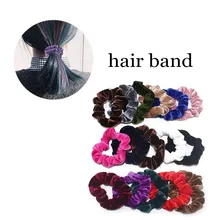 Женские резинки для волос Бархатные эластичные резинки для волос 16 шт. головные уборы лента эластичная лента для волос аксессуары для волос шнурок для волос 9,18