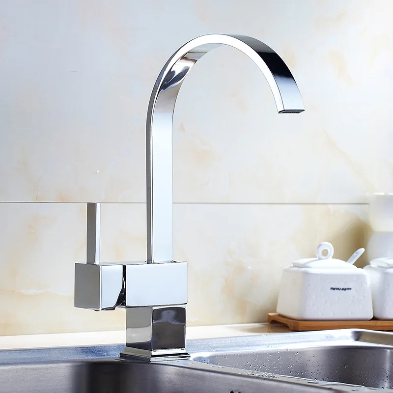 Basin Faucets Hot& Cold Bathroom Basin Taps Brass Bathroom Faucets Crane Sink Mixer Taps Deck Mounted Nickel/Chrome/Black
